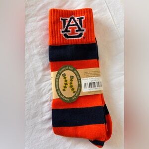 Auburn Tigers Striped Socks Unisex Donegal Bay OSFM; NEW